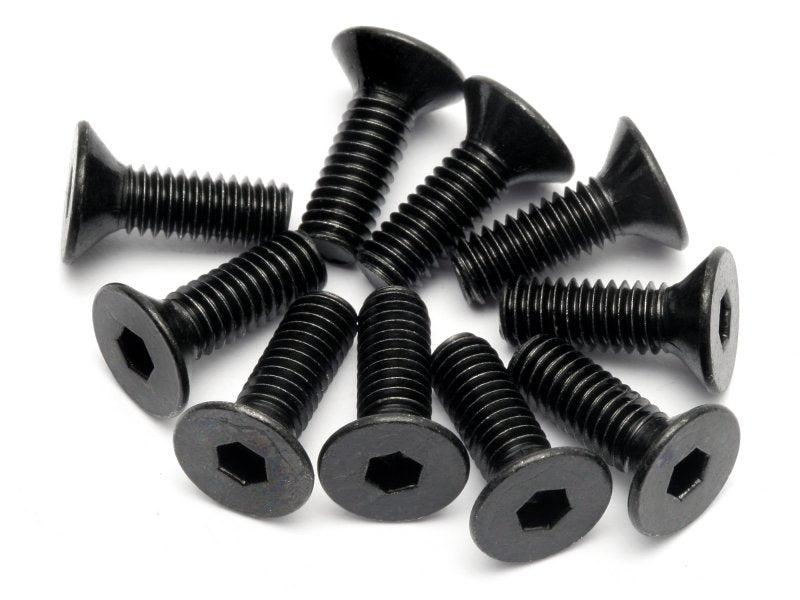 Flat Head Screw M4X12mm (Hex Socket/10pcs)