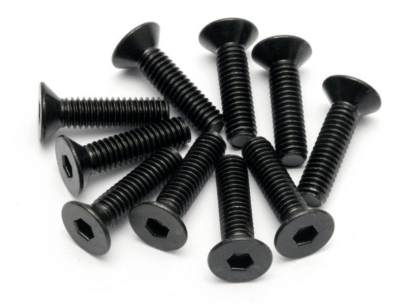 Flat Head Screw M4X15mm (Hex Socket/10pcs)
