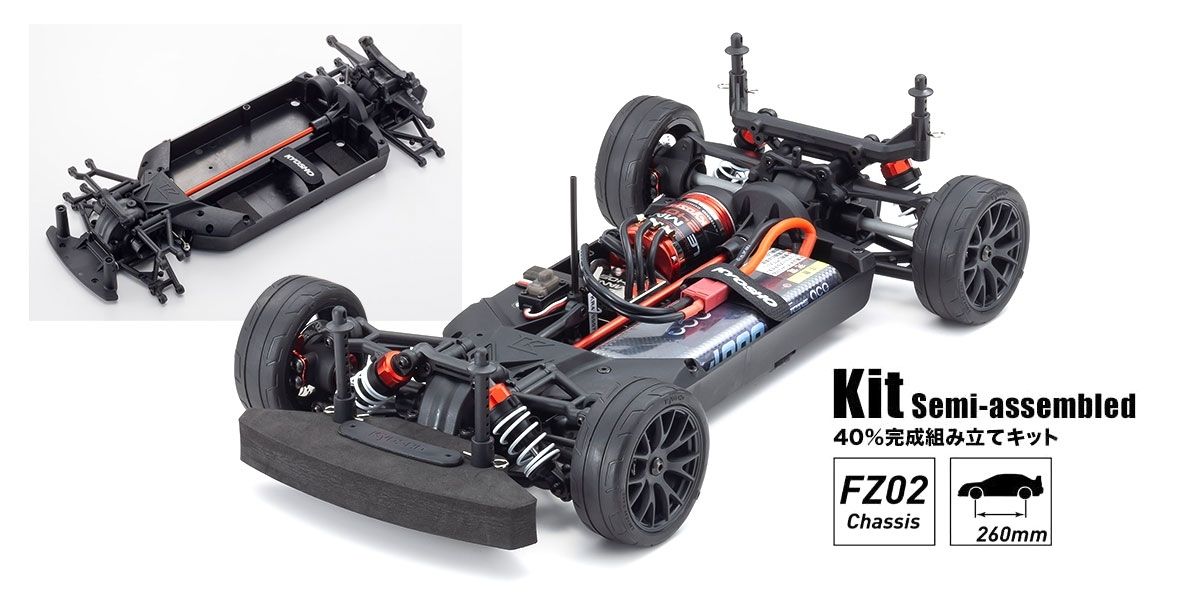 1/10 Fazer Mk2 Chassis Kit w/ 2020 Mercedes AMG GT3 Clear ( 40% preassembled)
