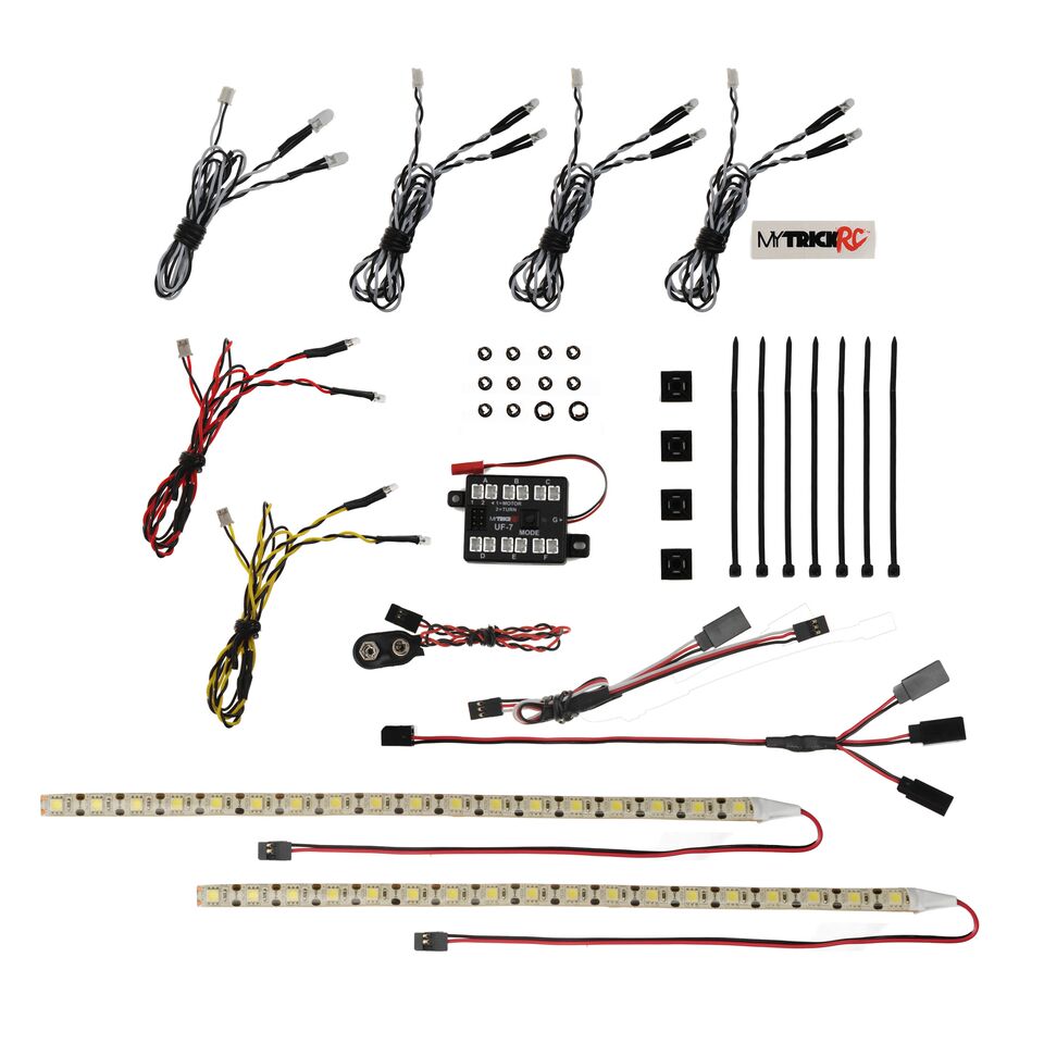 Rock Crawler Deluxe Light Bar Kit- 1-UF-7 Controller,