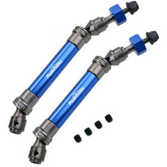 Rear Steel Driveshaft / CVD, Blue, fits Traxxas Slash 4x4, Stampede 4x4