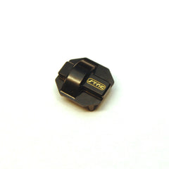 CNC Machined Brass Diff Cover for Enduro, Black