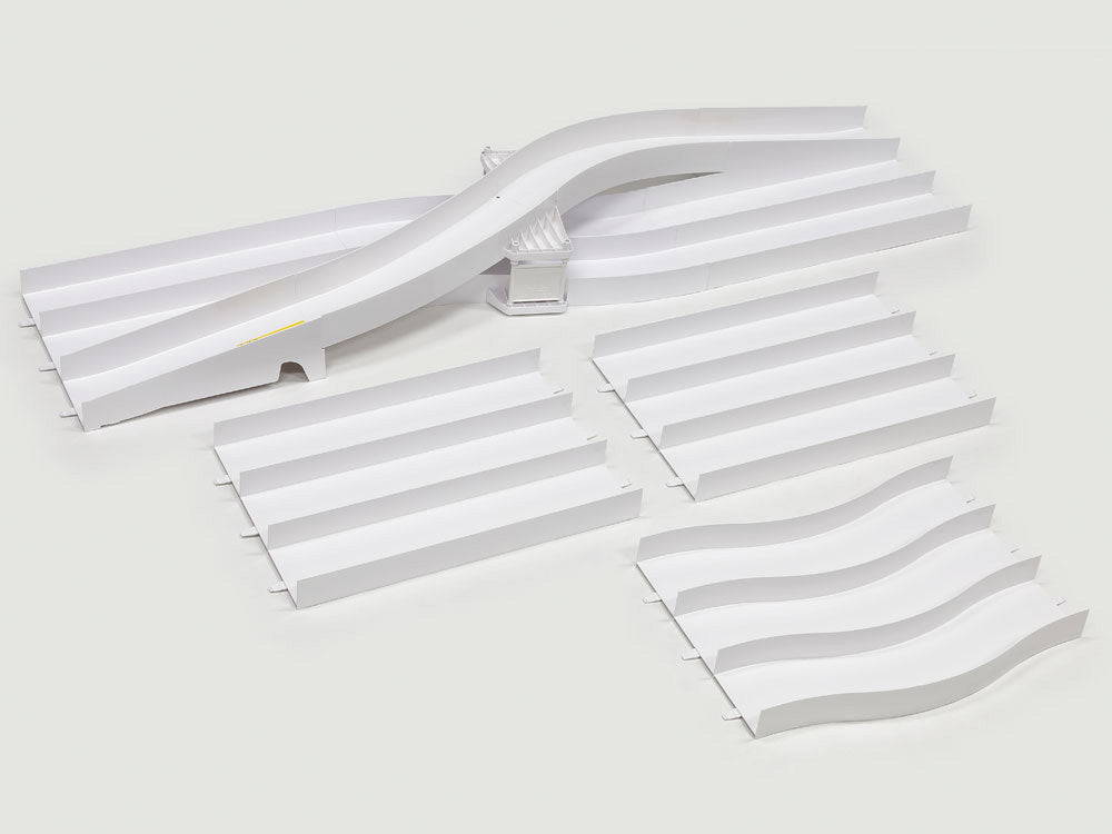 Japan Cup Junior Circuit Lane Change & Extension Set, White